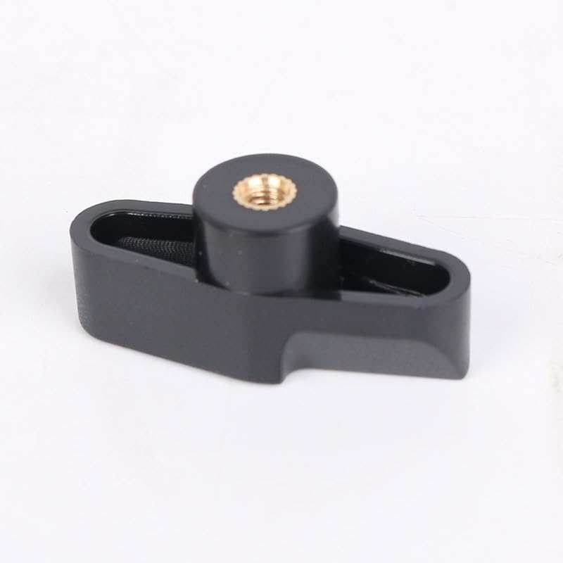 RecDec 6 Pack Microphone Stand Wing Knobs Replacement M4 Threaded T-Plastic Wing Nuts Tightening Thumb Screw Knobs for Boom Arm Mic Stand Suspension Scissor Arm Camera Mount Overhead Phone Arm - Image 2